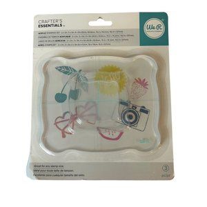 We R Memory Keepers Inks Stamping Acrylic Block Set of 3 Style 66029